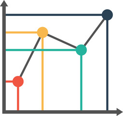 Line chart illustration