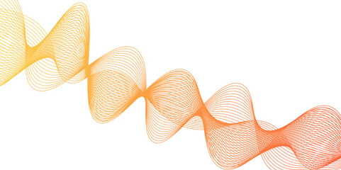 Creative Gold Wave Lines Design elements.Luxury beauty thin curves, swirl as stream flow pattern.Creative line art. Vector illustration,