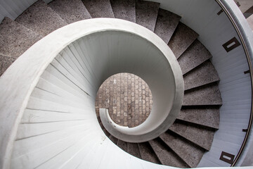 Spiral staircase in the street