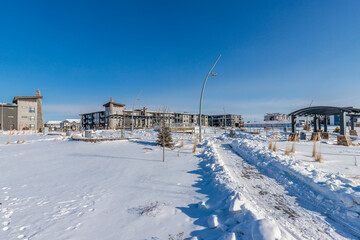 Obraz premium Evergreen Square in Saskatoon, Canada