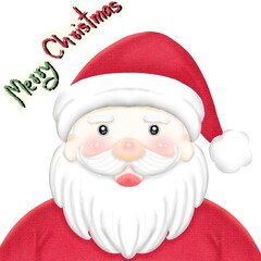 Santa Claus illustration, background for Christmas decorations