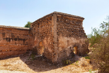 Ruins of the ancient palace Dar Es-Sultan near Essaouira. Morocco. Built in late 18th c., it was...