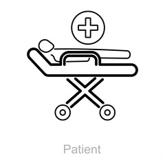 Patient and bad icon concept