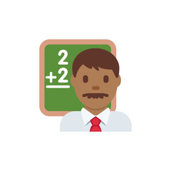 Man Teacher: Medium-Dark Skin Tone