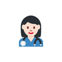  Woman Health Worker: Light-Skin Tone