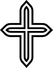 Obraz premium cross symbol 