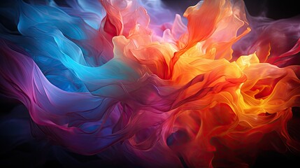 Vivid Abstract Visualization - Cutting-edge Futuristic Desktop Wallpaper - Innovative Digital Design Art. Generative AI