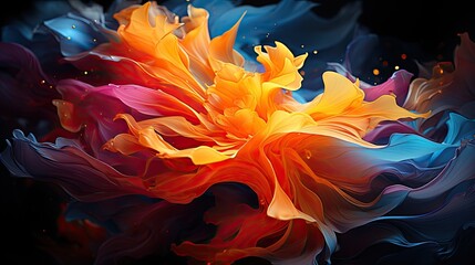 Mesmerizing Futuristic Abstract Desktop Wallpaper - Stunning Creative Visualization with Colorful Geometric Shapes, Innovation in Modern Technology, Digital Design Artistry. Generative AI