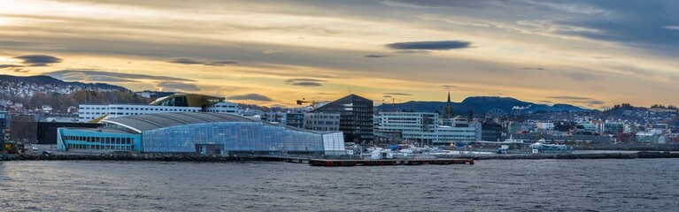 Panorama of Trondheim city, Norway