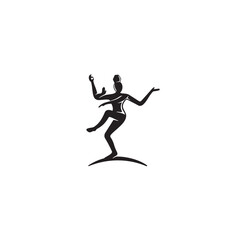 Nataraja logo or icon design