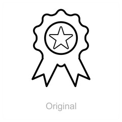 Original and badge icon concept 