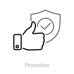 Protection and safe icon concept 