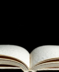 Book white page with copy space mockup