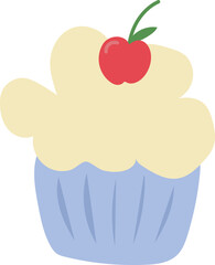 Adorable cupcake illustration