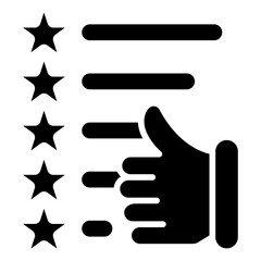 Thumbs Up glyph icon, related to transportation, ride sharing theme.