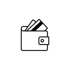 Wallet icon vector. money icon