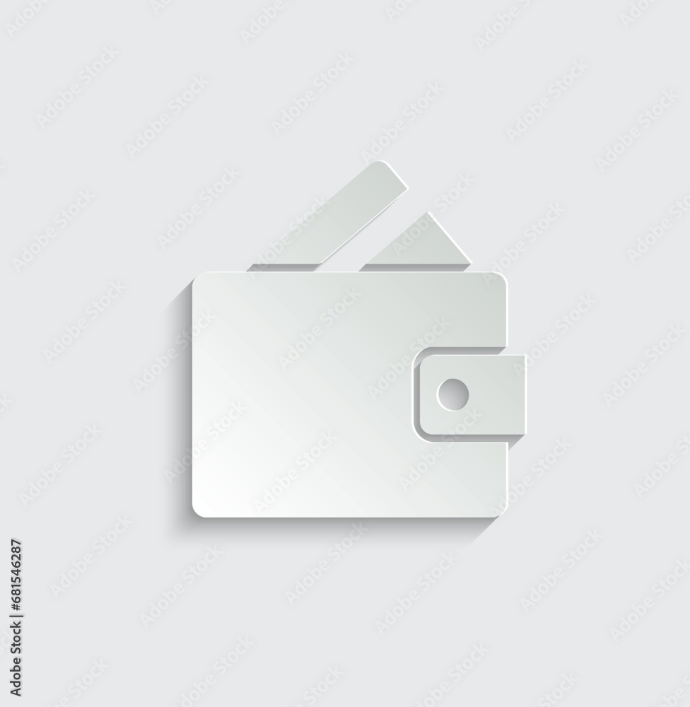 Wall mural Wallet icon vector. money icon