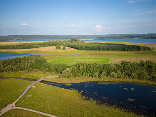 The municipal nature reserve Stadssjön is a green oasis in Hedemora