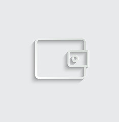 Wallet icon vector. money icon