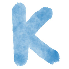 blue letter k