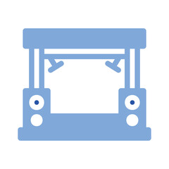 Stage Glyph Blue Icon