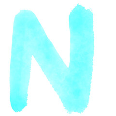 blue letter a