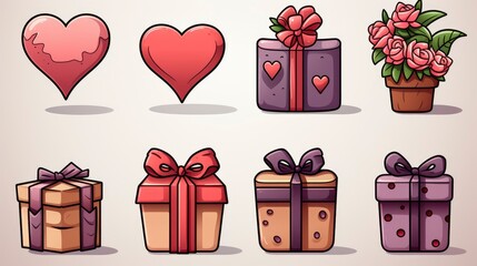 Valentines Day Icons Such Celebration,Valentine Day Background, Background For Banner, HD