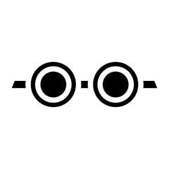 swimming googles glyph 