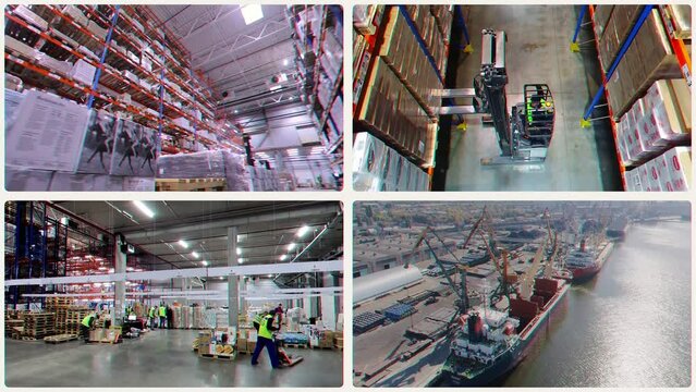 Multiscreen opener logistics center. Logistics multiscreen. Logistics center infographics. Logistics center. Logistics center opener.