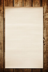 A blank note on a wooden wall for backdrop and design