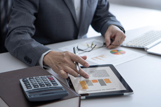 Reviewing business information and a return on investment