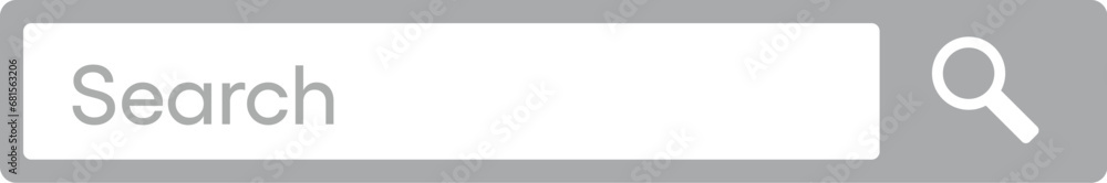 Aufkleber simple cursor click on outline search bar. concept of new query or result header like online user in