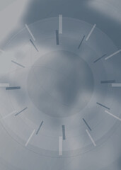 Abstract Clocks Grey Background