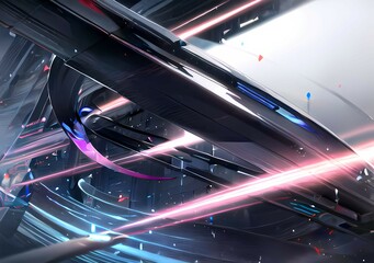 abstract background with tunnel