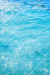 Obraz premium Crystal clear sea water background for backdrop and design