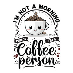 Coffee Makes Everything Possible T Shirt Design, typography design, Hand drawn lettering phrase, coffee lovers t shirt design print ready Ai file,