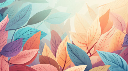 Fototapeta na wymiar colorful leaves abstract background 