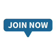 Join Now In Blue Rectangle Shape For Recruitment Member Promotion Business Marketing
