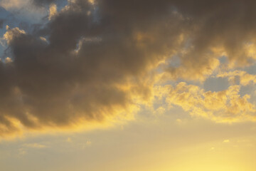 colorful, natural clouds at dawn,  background