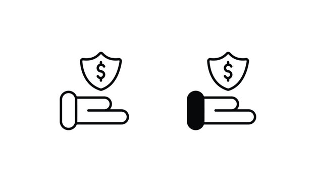 Payment Varified icon design with white background stock illustration