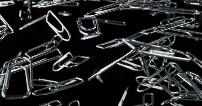 paperclips in the air