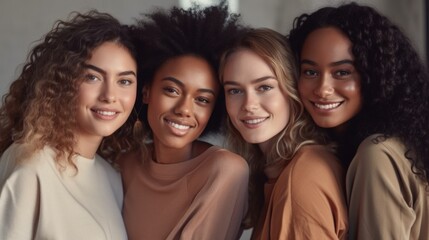 Obraz premium Bright office scene captures diverse professionals in teamwork.