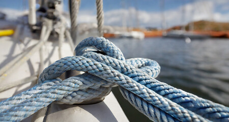 ropes, yacht, boat, summer, vacation, knot, sea, sailing, sweden, skärgård, 