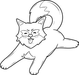 outline of a cute dog