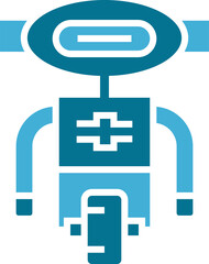 Fototapeta premium Cartoon Robot Icon