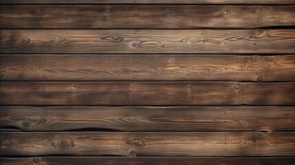 Brown wood rustic texture background, top view of wooden panels, desk
