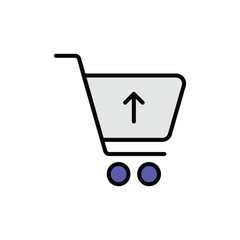 Return icon design with white background stock illustration