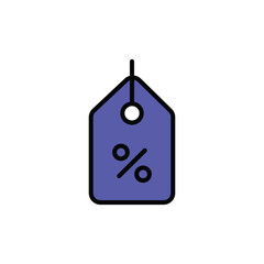 Discount icon design with white background stock illustration