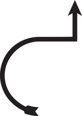 Turn Up Arrow Symbol
