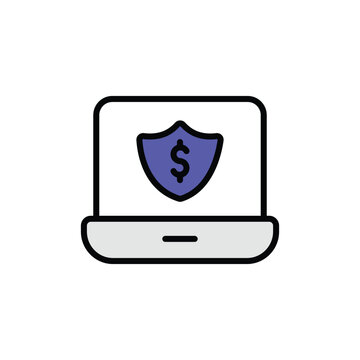 Payment Varified icon design with white background stock illustration
